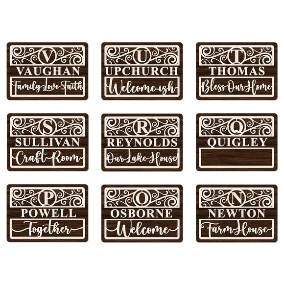 The Everything RECTANGLE Wood Sign 30 Sign Options 127 Different Icon Options - Picture 4 of 10
